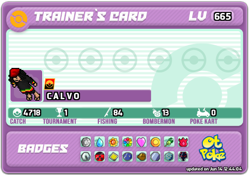 C A L V O Card otPokemon.com