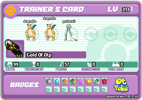 Gold Of Otp Card otPokemon.com