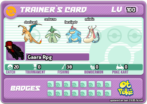 Gaara Rpg Card otPokemon.com
