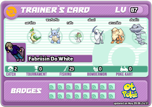 Fabriisin Do White Card otPokemon.com
