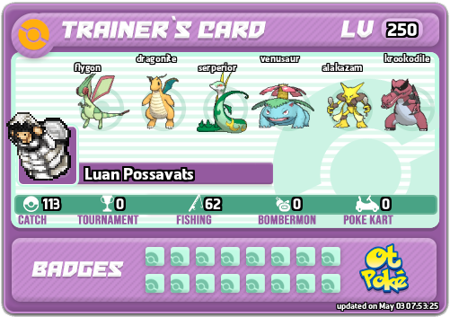 Luan Possavats Card otPokemon.com