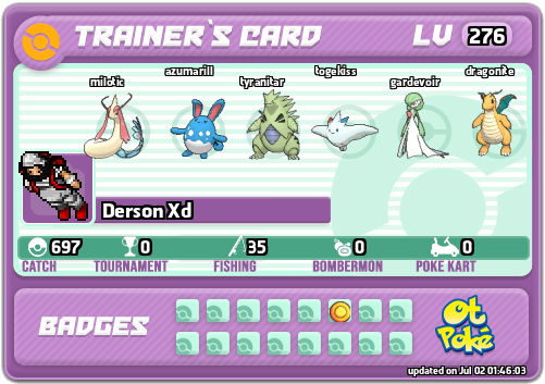 Derson Xd Card otPokemon.com
