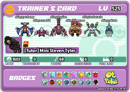 [Tutor] Mini Steven Tyler Card otPokemon.com