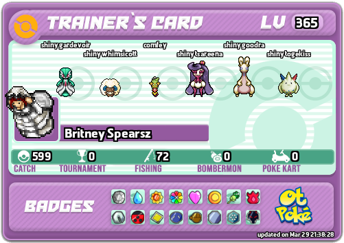 Britney Spearsz Card otPokemon.com