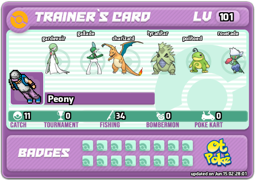 Peony Card otPokemon.com