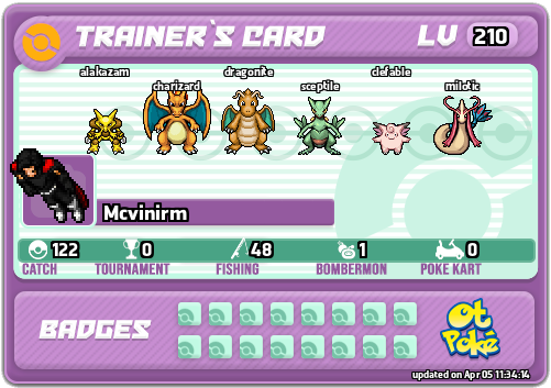 Mcvinirm Card otPokemon.com