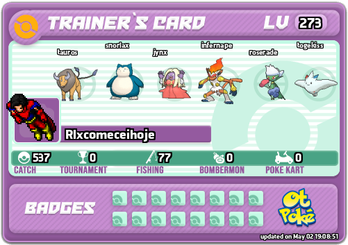 Rlxcomeceihoje Card otPokemon.com