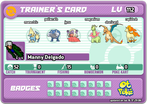 Manny Delgado Card otPokemon.com