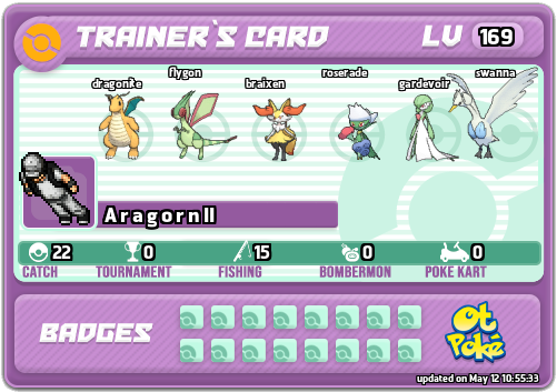 A r a g o r n II Card otPokemon.com