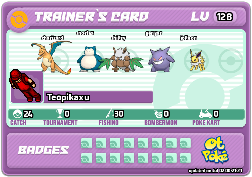 Teopikaxu Card otPokemon.com