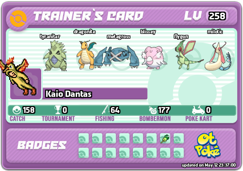 Kaio Dantas Card otPokemon.com