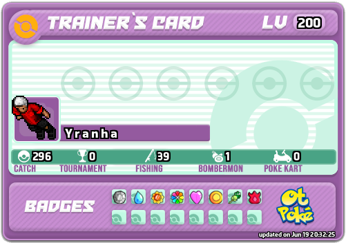 Y r a n h a Card otPokemon.com