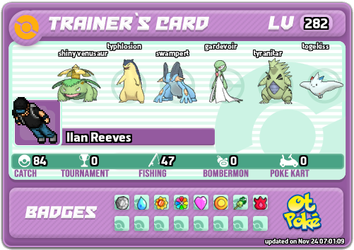 Ilan Reeves Card otPokemon.com