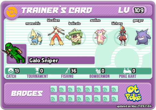 Galo Sniper Card otPokemon.com