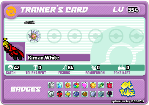 Kiman White Card otPokemon.com