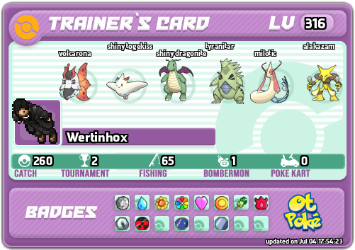 Wertinhox Card otPokemon.com