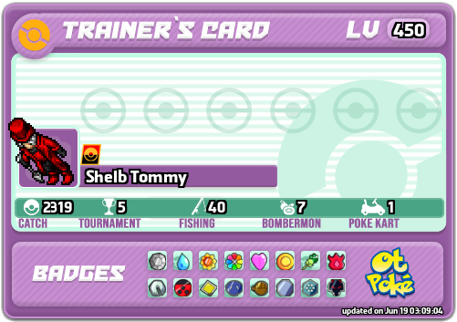 Shelb Tommy Card otPokemon.com