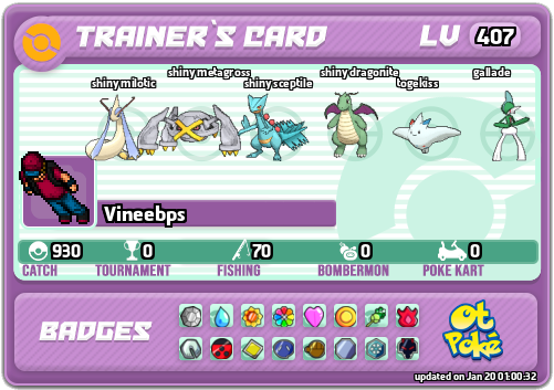 Vineebps Card otPokemon.com