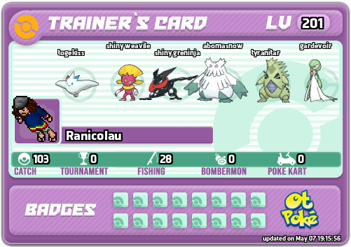 Ranicolau Card otPokemon.com
