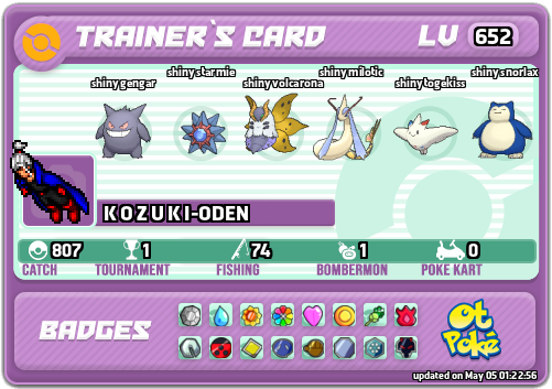 K O Z U K I-ODEN Card otPokemon.com