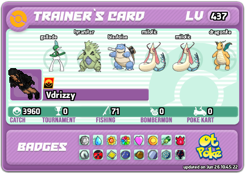 Vdrizzy Card otPokemon.com