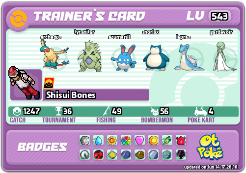 Shisui Bones Card otPokemon.com
