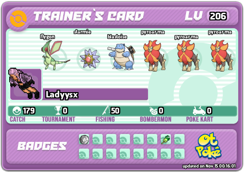 Ladyysx Card otPokemon.com