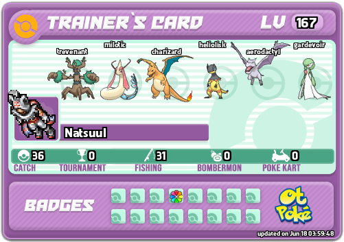 Natsuul Card otPokemon.com