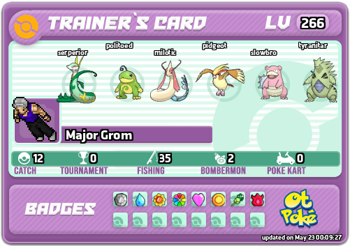 Major Grom Card otPokemon.com