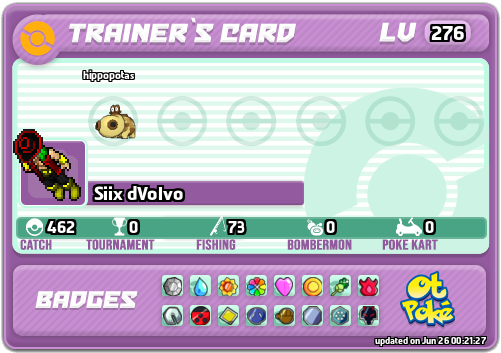 Siix dVolvo Card otPokemon.com