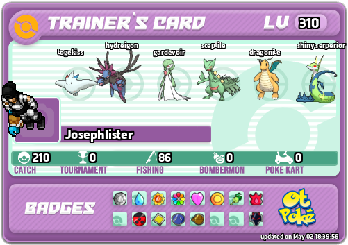 Josephlister Card otPokemon.com