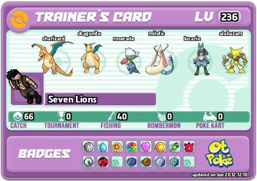 Seven Lions Card otPokemon.com