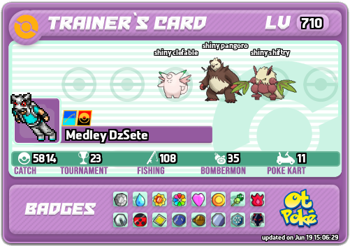 Medley DzSete Card otPokemon.com