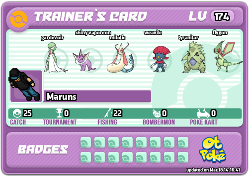 Maruns Card otPokemon.com