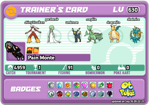 Pain Monte Card otPokemon.com