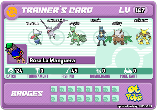 Rosa La Manguera Card otPokemon.com