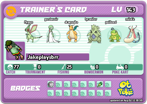 Jakeplaysbrr Card otPokemon.com