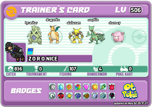 Z O R O NICE Card otPokemon.com