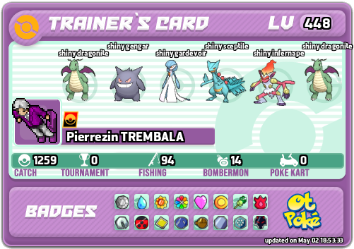 Pierrezin TREMBALA Card otPokemon.com
