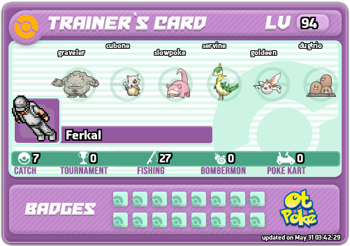 Ferkal Card otPokemon.com