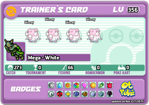 Mega - White Card otPokemon.com