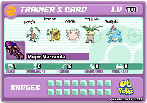 Mujer Marravila Card otPokemon.com