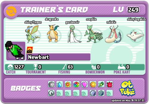 Newbart Card otPokemon.com