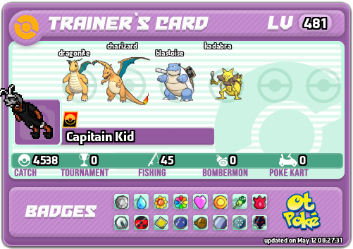 Capitain Kid Card otPokemon.com