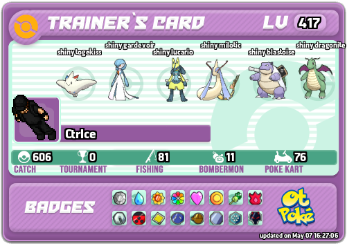Ctrlce Card otPokemon.com