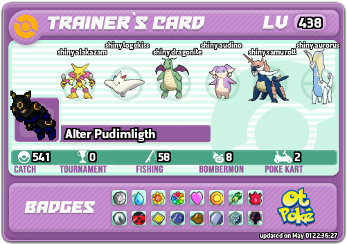 Alter Pudimligth Card otPokemon.com