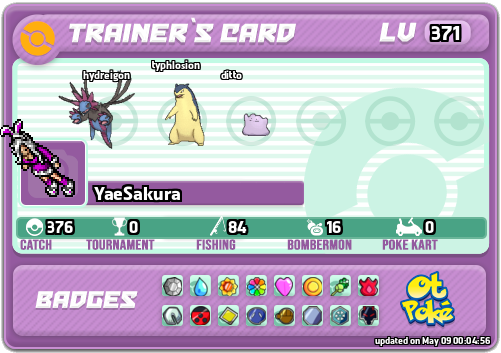 YaeSakura Card otPokemon.com