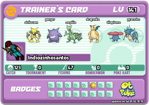 Indiozinhosantos Card otPokemon.com