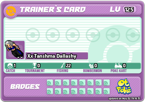 Xx Tanshma Dallashy Card otPokemon.com