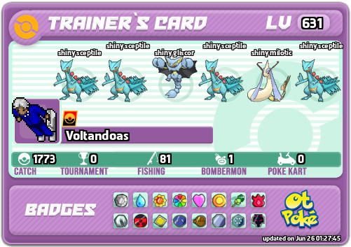 Voltandoas Card otPokemon.com